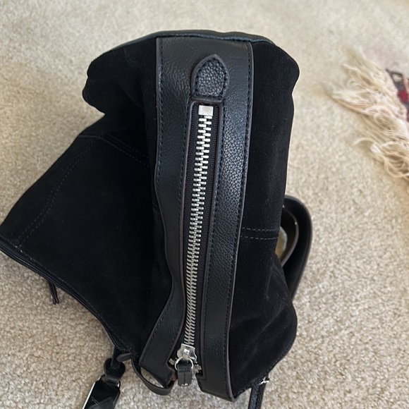 Tignanello Black Suede Shoulder Bag NWT - Picture 7 of 14